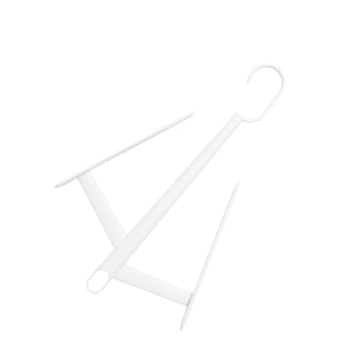 CAXUSD Multifunctional Double Hook Shoe Drying Rack Windproof Collapsible Hanger for Home Use Lightweight and Convenient for Keeping Boots and Shoes Shape White