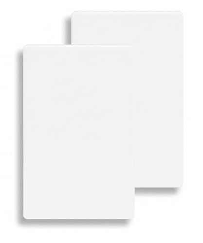 Bates- 1-Gang Screwless Blank Wall Plate Cover Standard Size 4.68 x 2.93 2 Pack White Glossy Child Safe Blank Device Outlet Cover Polycarbonate Thermoplastic Heat & Impact Resistant