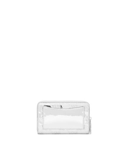 Image of Michael Kors Womens, Jet Set Small Zip Around Card Case, Silver, One Size