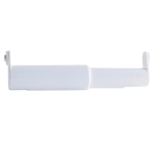 Teravan Extender for Extra Large Toilet Paper Converts TP Holders to Fit Double Rolls and Triple Rolls Extended Tabs Fit Most TP Fixtures Easy to Use White 1 Unit