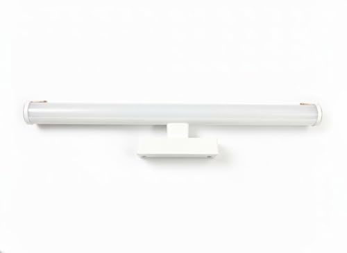 Image of Rosegold | White PVC Body | Dressing Table |Rose Chrome Finish | Bathroom Mirror | Vanity | Picture | Cabinet | Adjustable | Wall Mounted Light. 2 Year Warranty. (White Rosegold, 18w)