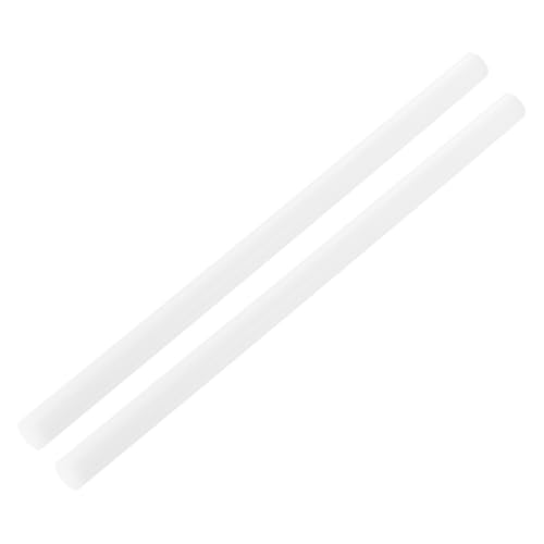 Image of MECCANIXITY ABS Plastic Rod Round Solid Bar 15 mm x 300mm White for DIY Model Material, Architectural Model Making, DIY Sand Table, Pack of 2
