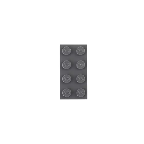 Classic. 100 Pezzi 2 x 4 Pietre con separatore in Pietra (Grigio Scuro) - Lego - Immagine 2