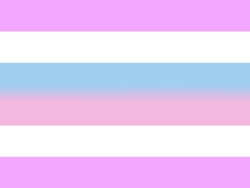Drapeau Bigender Pride grand format paysage pour briser l'invisibilite - 2