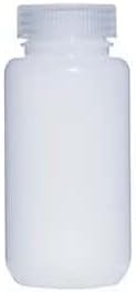 Cole-Parmer Fluorinated HDPE Wide-Mouth Plastic Bottle, 250mL: 12/PK