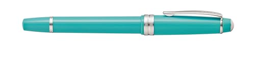 Image of Cross Bailey Light Polished Teal Fountain Pen - Refillable, Medium Nib, Black Ink, Presented in Everyday Gift Box