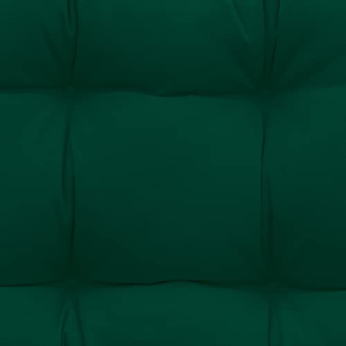 Image of QILLOWAY Outdoor Wicker Cushion Set of 5 - Waterproof Fade Resistant Patio Furniture Cushions, Loveseat 2 U-Shape 2 Lumbar Pillows for Porch, Bench, Backyard, Garden, Mallard,Forest Green