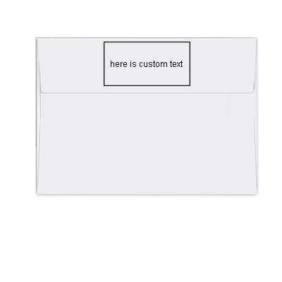 Personalized A7 Invitation Envelopes, Return Address Printed