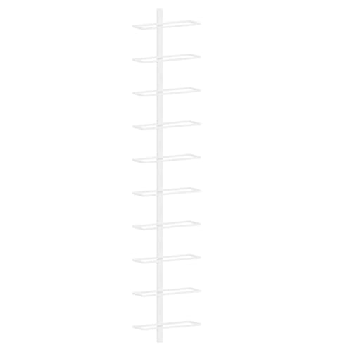 Soporte para vino de pared para 10 botellas blanco miniatura 2