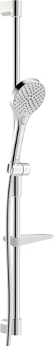 HANSA HANSAVIVA Wall Bracket Set, 970 mm, with 3-Beam Handbrausen, incl. Brauseschläuche, Soap Dish, Chrome, 44150330