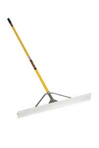 Structron 50830 Standard Lute/Rake, 30", 82", Yellow Fiberglass Handle