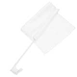 Élégant et minimaliste : drapeau décoratif blanc qui ajoute une touche d'élégance à n'importe quel décor, drapeau de voiture vierge à transfert thermique, accessoires de voiture pour drapeau