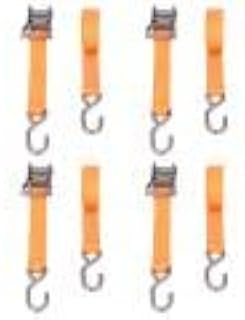 Aramox 1.5in 36mm 1.5 Tons Tie Down Cam Straps, Heavy Duty Ratchet Straps with Stainless Steel Rust Proof Resistant for Car