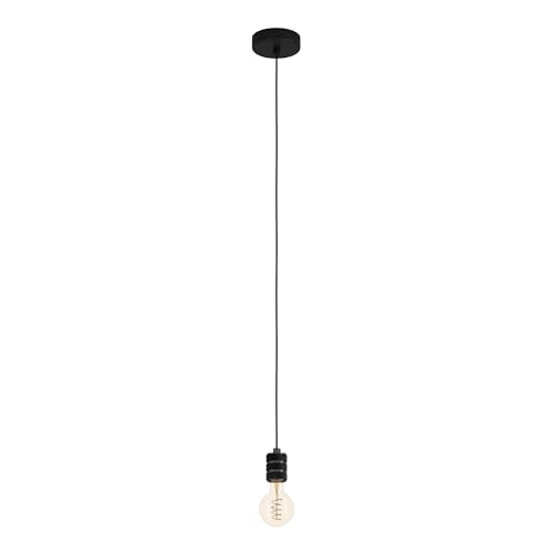 Lámpara de techo negra para renovar la luz tenue de comedores oscuros