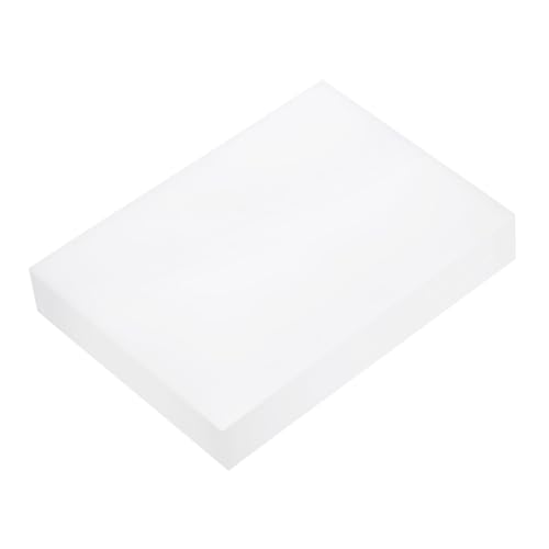 Image of DMiotech 6 x 8 x 1 Inch Plastic UHMW Sheets, Ultra High Molecular Weight Polyethylene, Opaque White Polyethylene Board for Automotive, Chemical, Manufacturing, DIY Home Kitchen