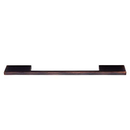 Image of South Main Hardware Wide Modern Die Cast Cabinet Handle, 6.3 inch Center to Center, Oil Rubbed Bronze, 10-Pack