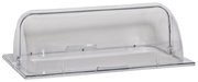 BroilKing C-DPF2-HD 22" Clear Rolltop Lid | Countertop Food Serving Display Cover for Restaurant Buffet Catering Hotel | Fits PS-TBS Steam Stand, Transparent | 21.5"W x 13.25"D x 7"H, Polycarbonate