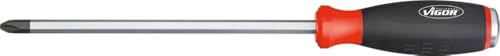 Vigor V4667 Phillips-Recess Screwdriver With Impact Cap, 37.8 cm