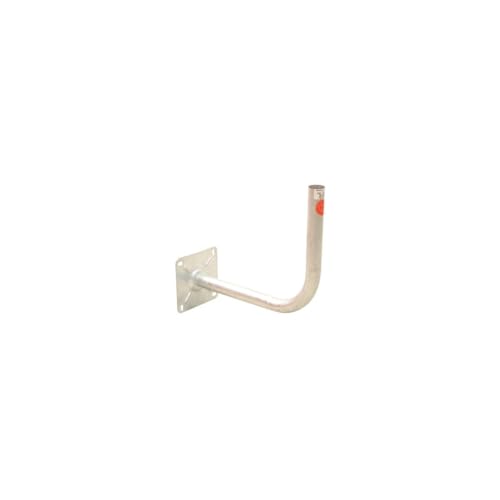 HDSAT Bras COUDE Déport 40cm Diamètre 40mm Fixation Parabole Support Mural Acier Galva