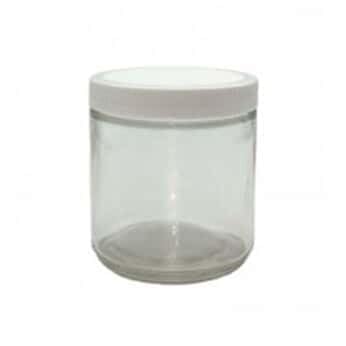Cole-Parmer Straight-Sided Round Jar, Clear Glass, 500mL (17 oz): 12/CS