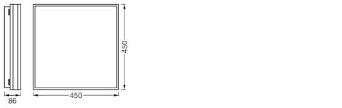 Plafonnier LED TW Osram SMART+ à intensité variable et fixation magnétique