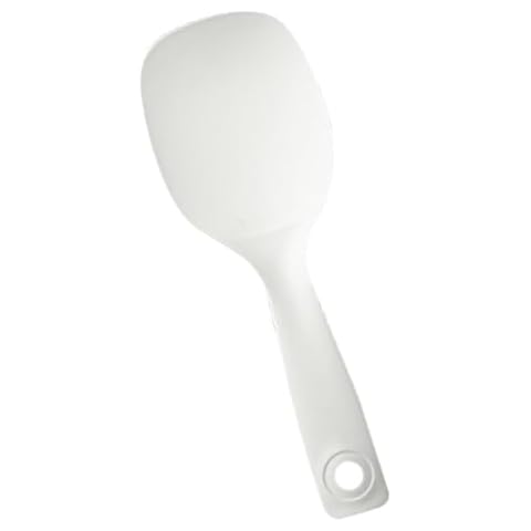 UTHCLO Rice Spoon Rice Server Rice Serving Spatula Rice Cooker Spatula Potato Server Spatula Rice Ladle Spoon Rice Scooper Plastic Rice Paddle Food Grade Pp White Non Stick Pan Cover