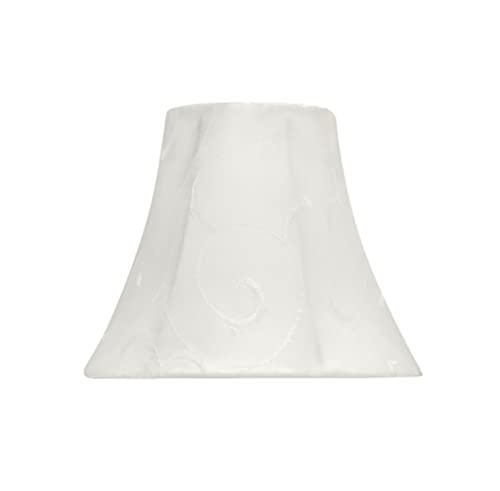Image of Aspen Creative 30057-9A, Bell Clip-On Chandelier Lamp Shade, Beige, 3 inch Top x 6 inch Bottom x 5 inch Slant Height, Set of 9