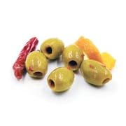 Miniatura 3 de Aceitunas verdes marinadas con mandarina y chile, sin hueso, 7.4 LB