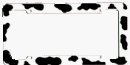 Moo Cow License Plate Frame (Made of Plastic)