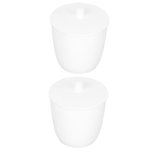 KICHOUSE 2pcs High-Temp Resistance PTFE Crucible 100ml Capacity for Laboratory Use