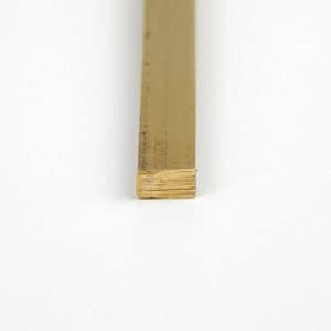 360 Brass Rectangular Bar, Unpolished (Mill) Finish, Extruded, H02 Temper, Astm B16, 0.25" Thickness, 1" Width, 12" Length, Onlinemetals #TOP2