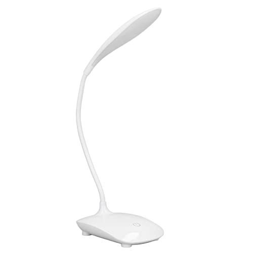 YUYTE Lámpara de Escritorio LED con Control táctil: Funciona con USB y Batería, 3 Configuraciones de Brillo, ángulo Flexible de 360°, para Uso en Dormitorio, Dormitorio y Oficina