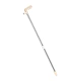 VOSAREA Metal Dustpan Replacement Rod with Detachable Grip and Secure Buckle Durable Handle for Efficient Sweeping Options Blue Pink Khaki