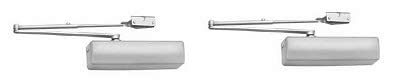 Corbin Russwin DC3000 Series Silver Aluminum Painted Cast Iron Parallel Arm Mounting Adjustable Door Closer with Sex Nuts and Bolts, 1-6 Size (Pack of 1) (2-(Pack))