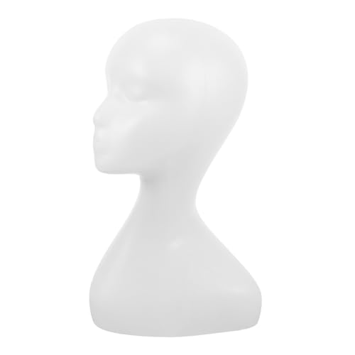 LIFKOME Women Mannequin Head Model Abstract Display Head for Wigs Hats Caps Scarves Safe Material Unique Design Multipurpose Female Head Model for Various Uses