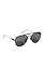 Prada Aviator Sunglasses, Matte Black/Dark Grey, One Size