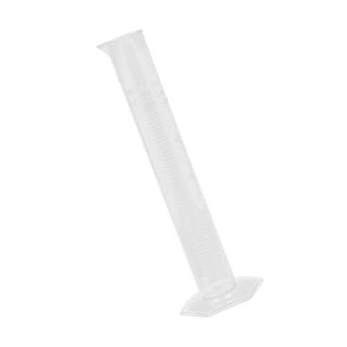 BETOOKY Cilindro Graduado de Plástico Pp Engrosado 50 Ml Escala Clara Base Hexagonal para Laboratorio y Cocina, Taza Medidora Práctica Profesional para Química y Uso Color Color Aleatorio
