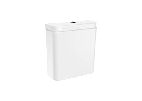 Roca,The Gap,ROUND - Cisterna de doble descarga 4,5/3 litros con alimentación inferior para inodoro,Blanco,365mm x 150mm x 390mm,A3410N0000