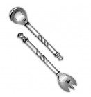 MazaliCalligraphy Sugar Spoon, Silver