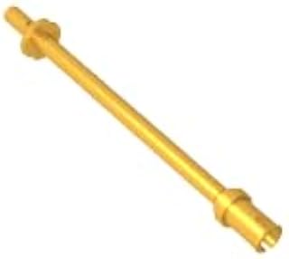 Gobricks 2714 8L Connecting Rod with Pin and Stop 50 Pieces High-Precision MOC Building Bricks Replacement Parts Compatible with Lego Bricks GDS-2019-Metallic Gold