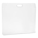 CAPASTEC Kunstmappe Für Kunstwerke PP Kunstmappe Mit Griffen Wasserdichter Aufbewahrungsbehälter Für Zeichnungen Skizzen Fotografie Weiß 33cmx28cm