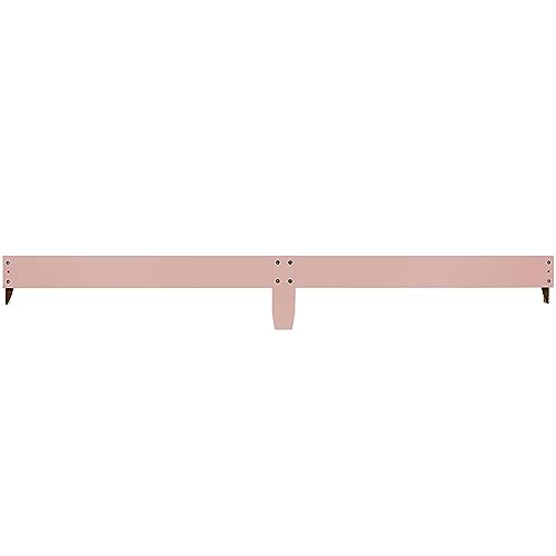 Image of Dream On Me Mini Crib Bed Rail in Dusty Pink, Converts Mini Cribs to Twin Size Beds, Solid Wood Construction