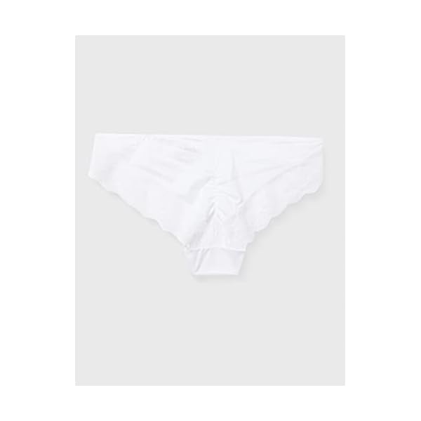 Maidenform Women's Comfort Devotion Lace Back Tanga Panty, White, Medium/6