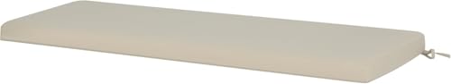 Banc de jardin imperméable doté d'un grand coussin de rechange déshoussable