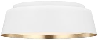 Generation Lighting-Ellen Collection-Asher-Three Light Flush Mount-14.5 Inch Wide by 4.63 Inch Tall-Matte White Finish