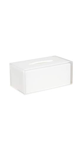 Jonathan Adler Hollywood Long Tissue Box - Clear, White, One Size