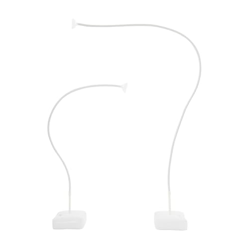 Ballonbogen Gestell Kit, Halbbogen Luftballon Ständer, Freie Biegung Ballonständer, Luftballon Bogen Set für Geburtstag Hochzeit Babyparty Abschlussfeier Dekoration, 2.5M & 1.5M (Weiß)