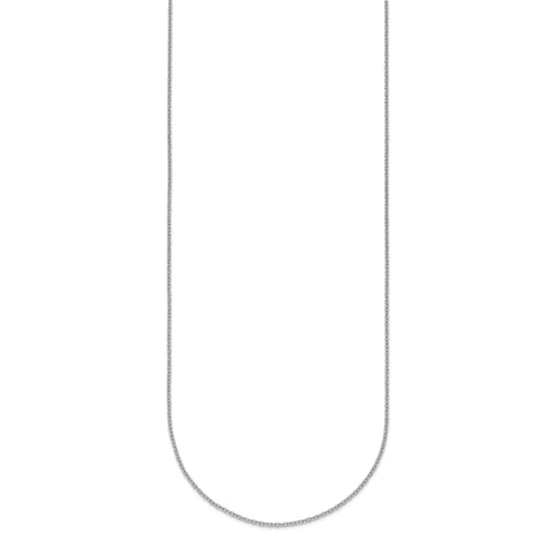 IceCarats Platinum 1.3mm Cable Chain Necklace2