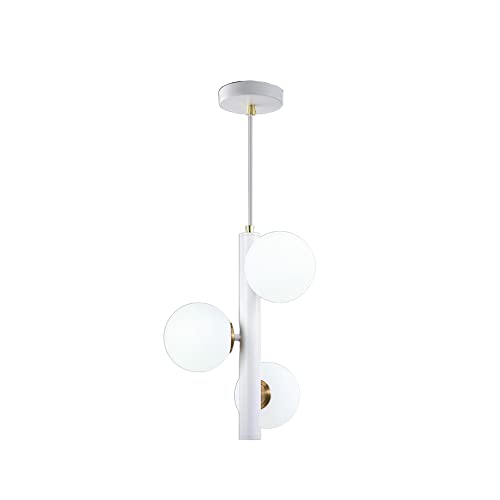 Lampe suspendue cuisine et îlot moderne MI-NI à 3 lumières en verre design