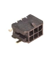 AVLIS-CO Pack of 2 43045-0609 Conn Power HDR 6 POS 3mm Solder RA SMD 6 Terminal 1 Port Micro-Fit 3.0™, Cut Tape, RoHS